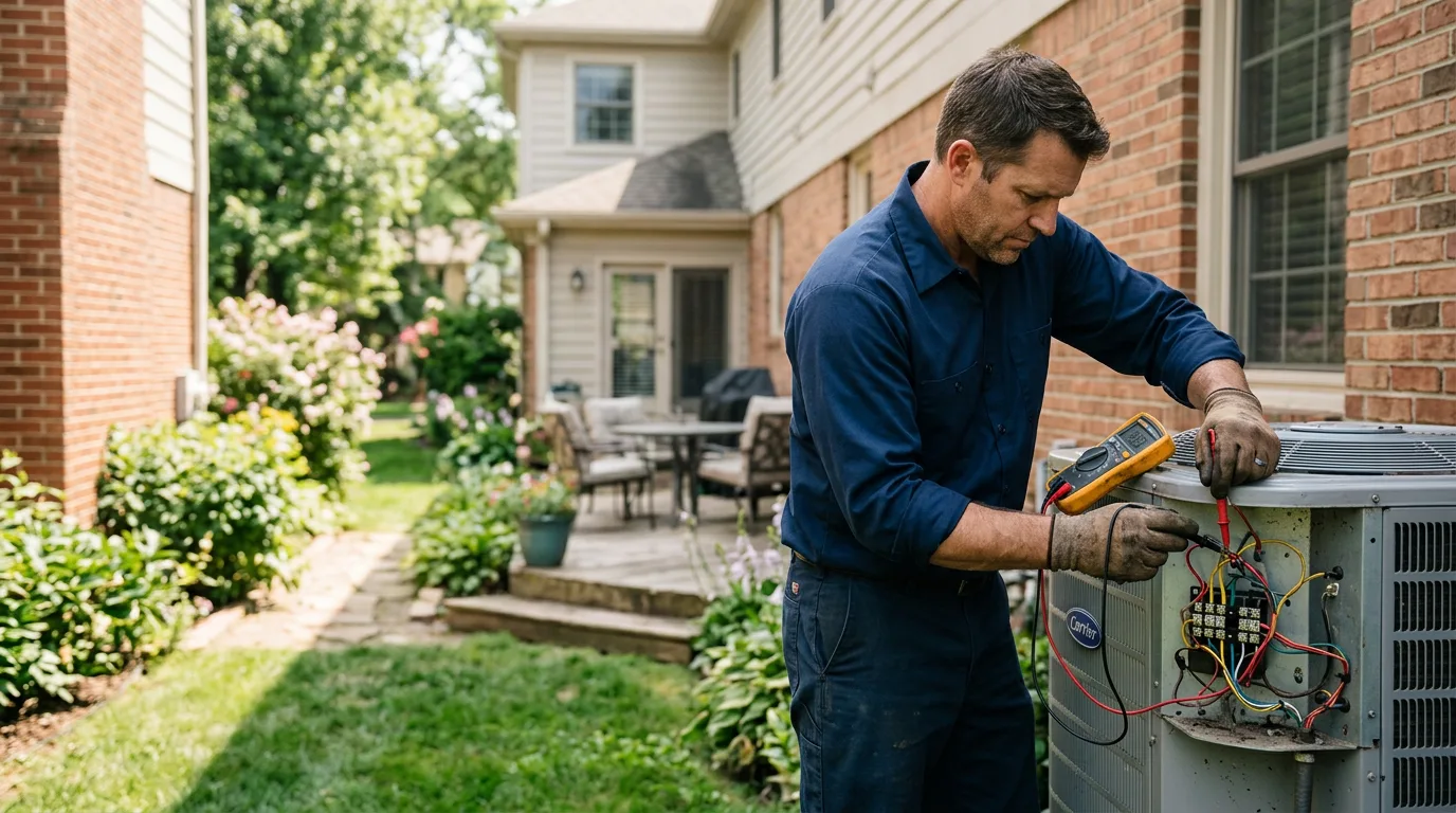 HVAC technician working near Old Bridge, NJ